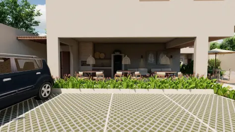 Fachada moderna do prédio